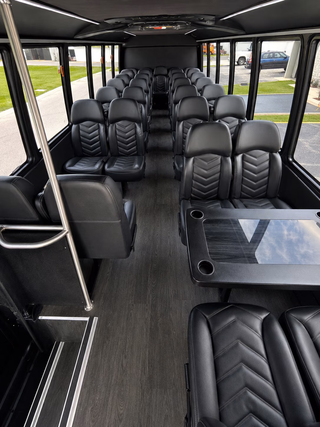 boca raton 18 passenger minibus inside