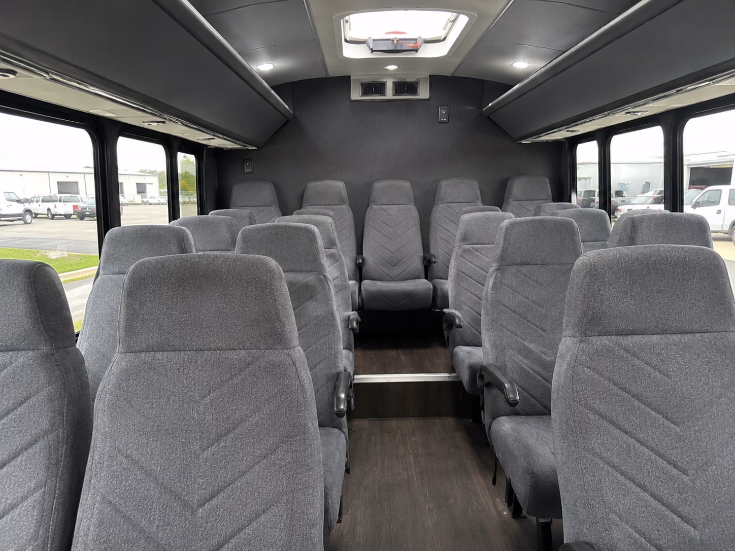 boca raton 18 passenger minibus interior