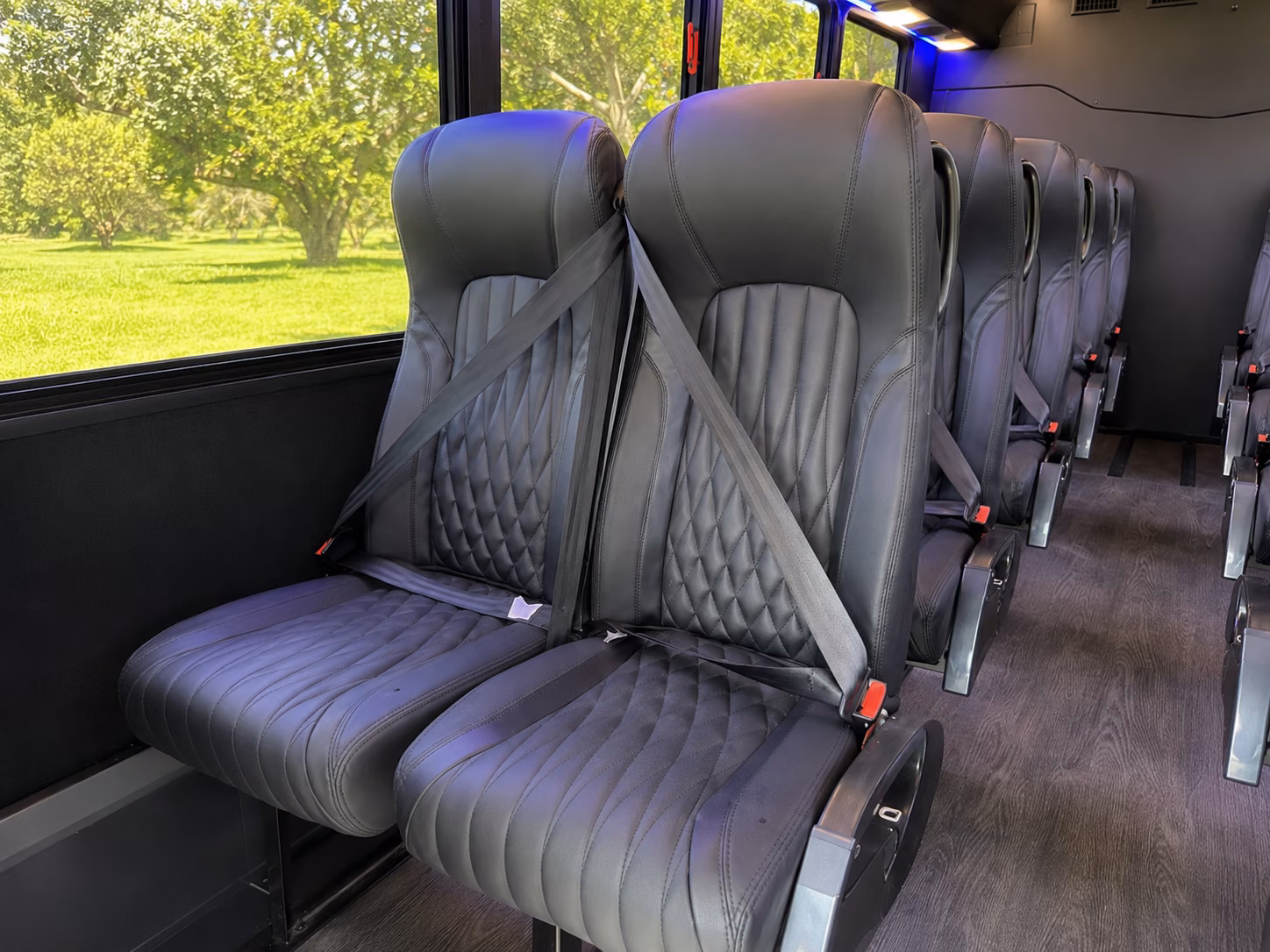 boca raton 20 passenger minibus interior