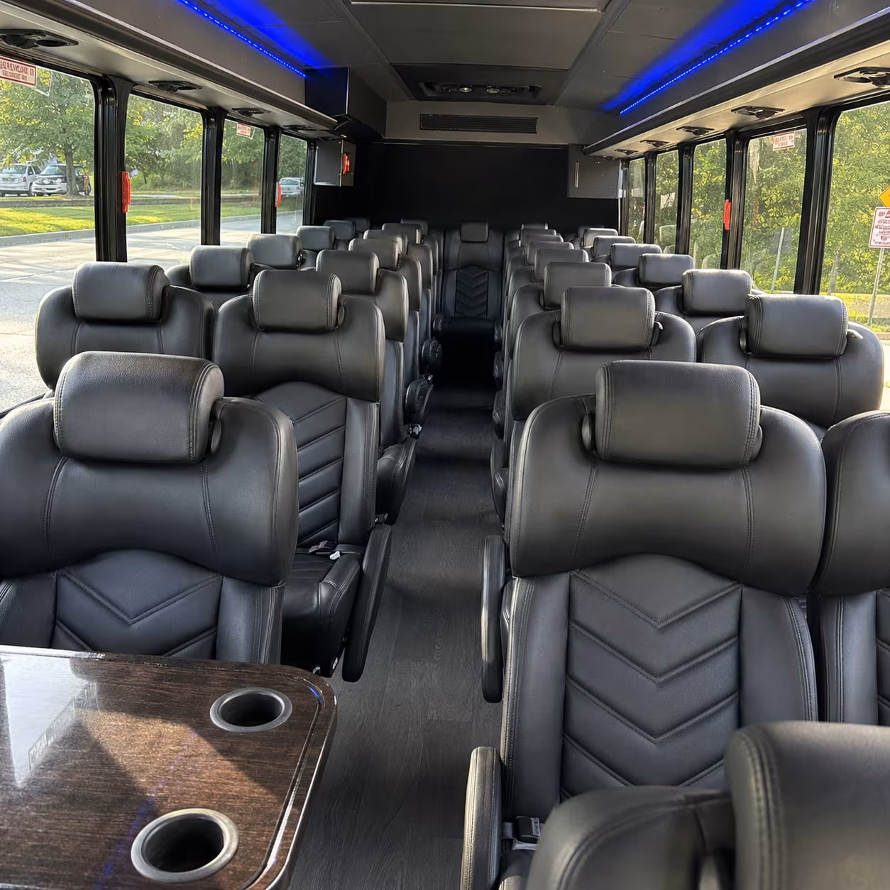 boca raton 25 passenger minibus inside