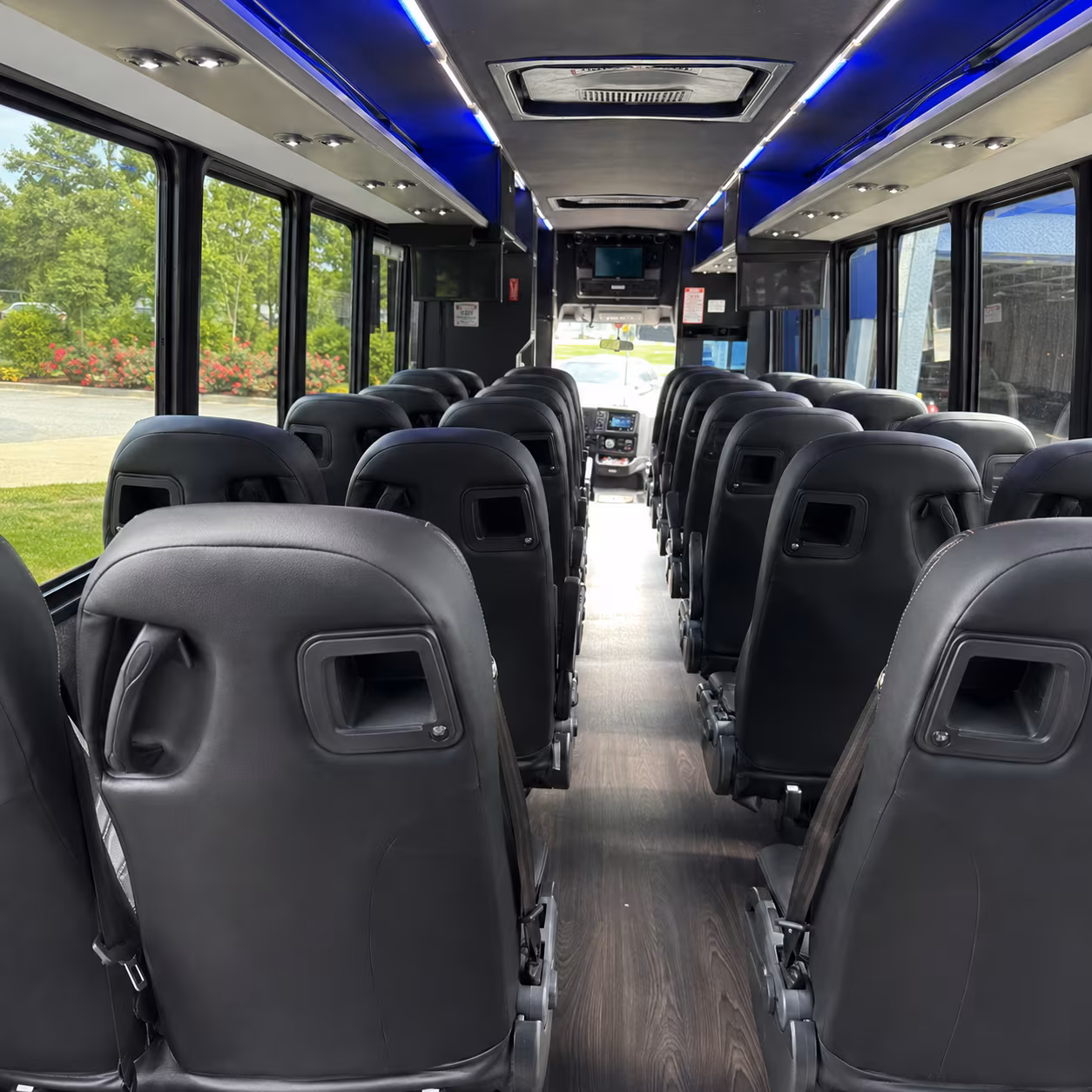 boca raton 25 passenger minibus interior