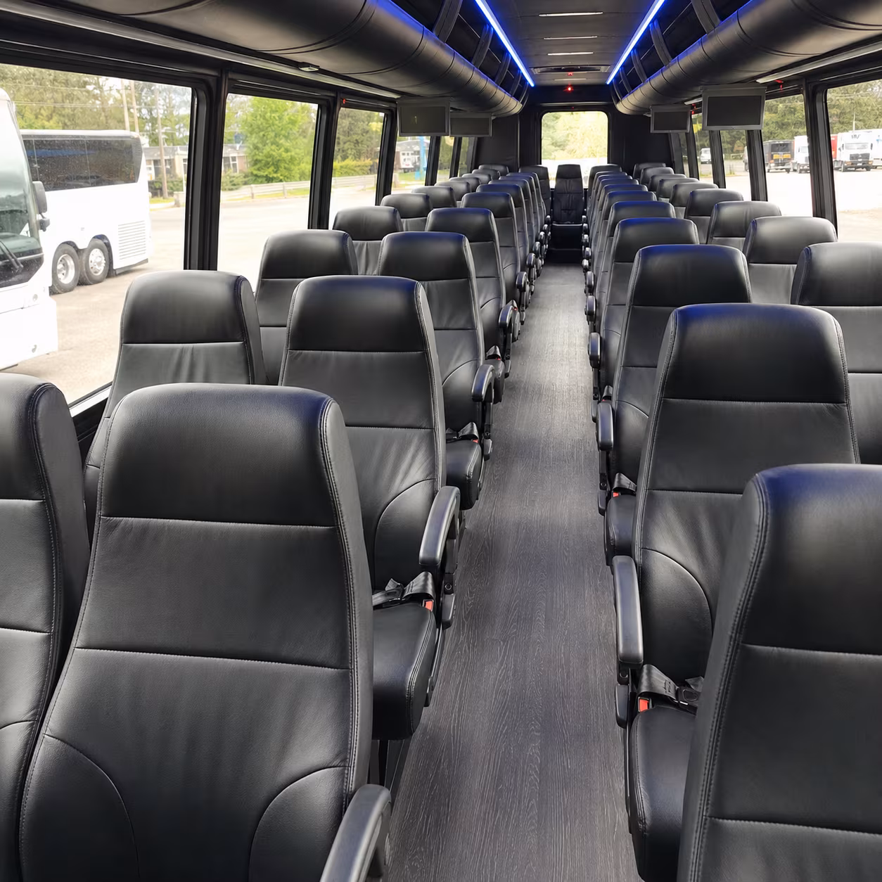 boca raton 28 passenger minibus interior