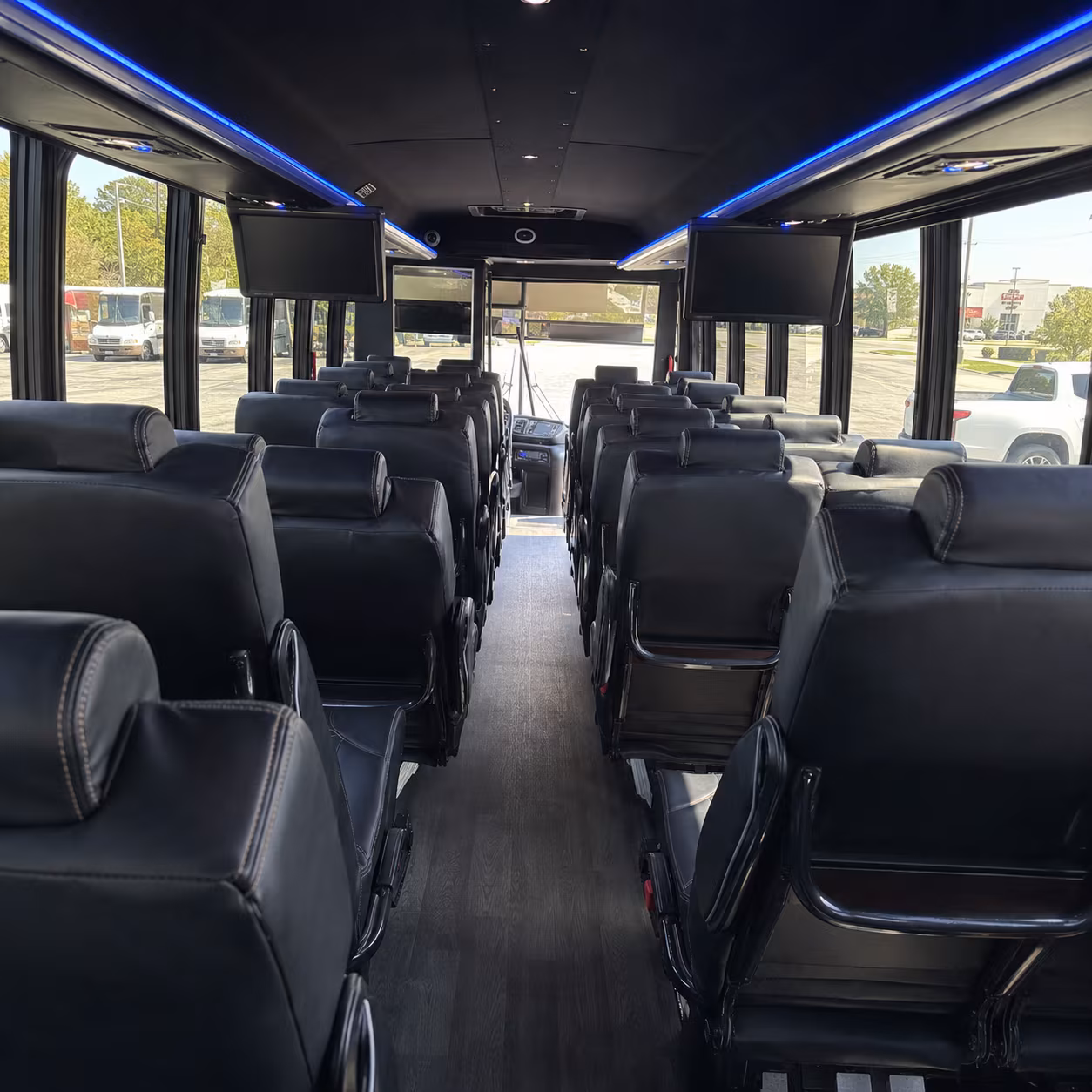 boca raton 30 passenger minibus interior
