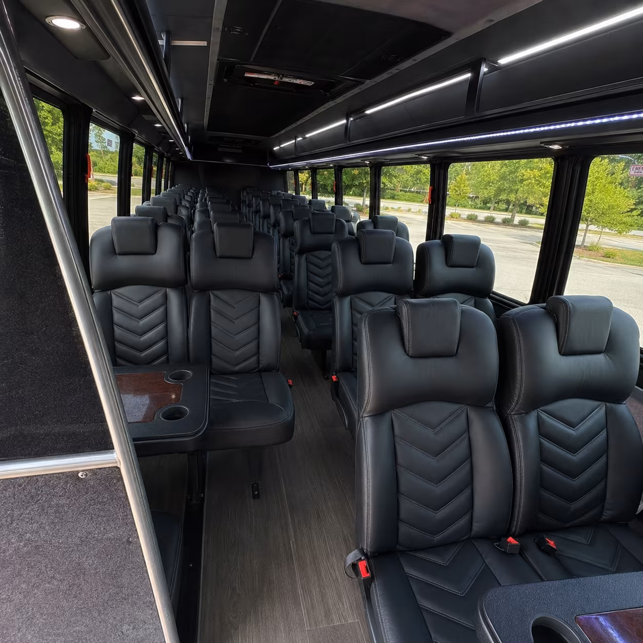 boca raton 35 passenger minibus inside