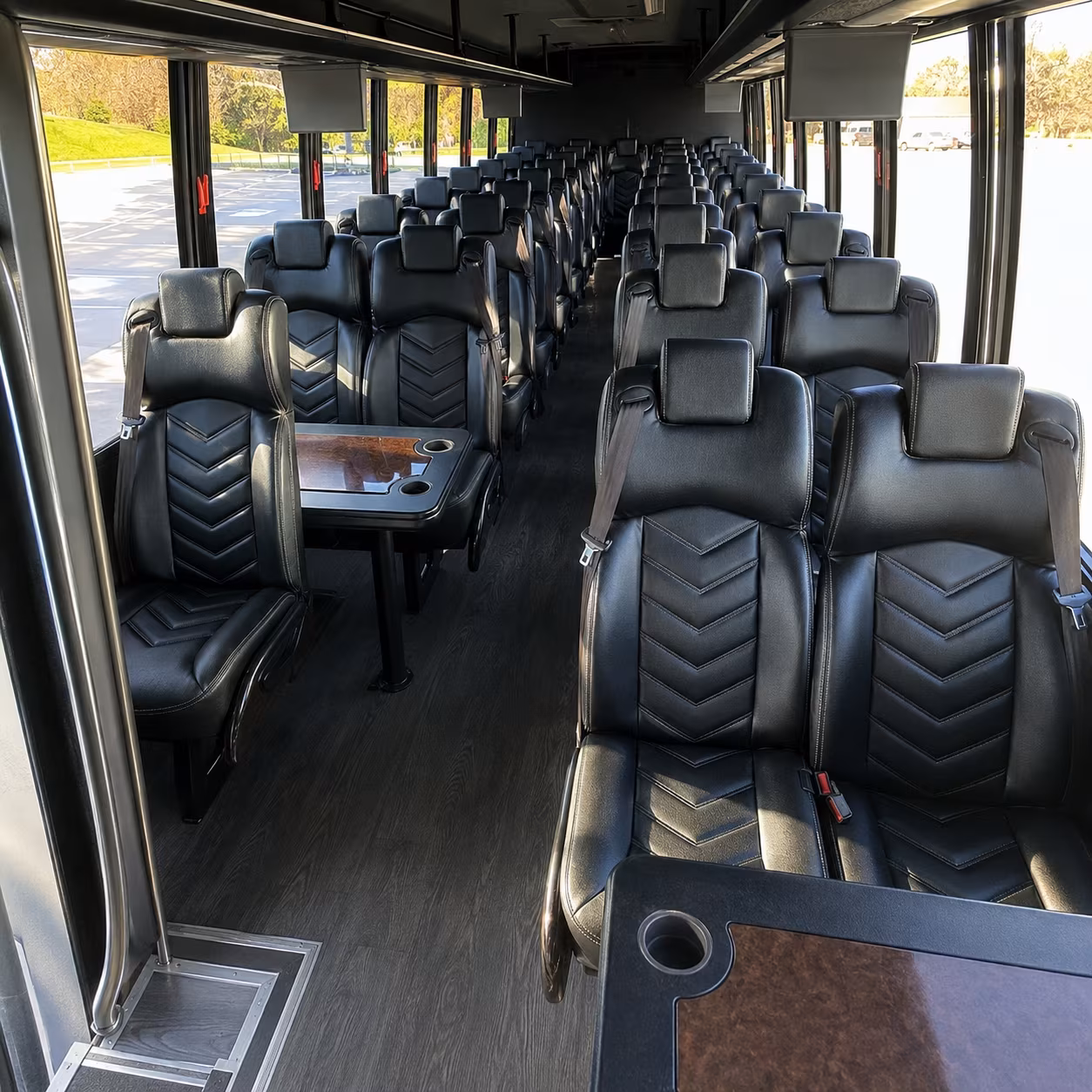 boca raton 35 passenger minibus interior