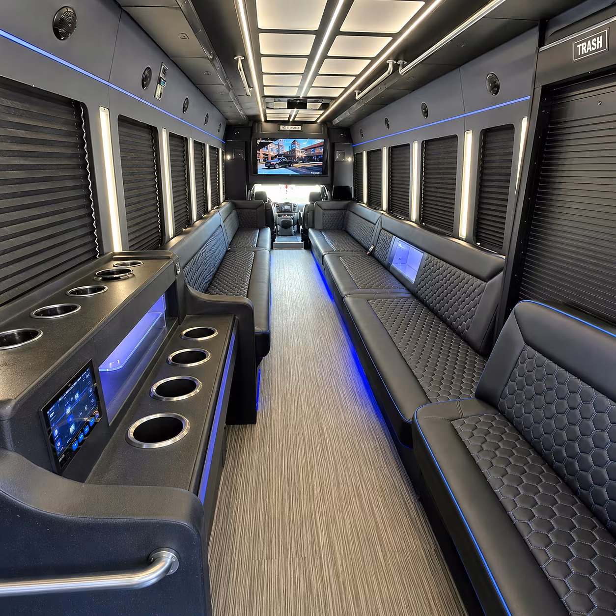 boca raton party bus inside