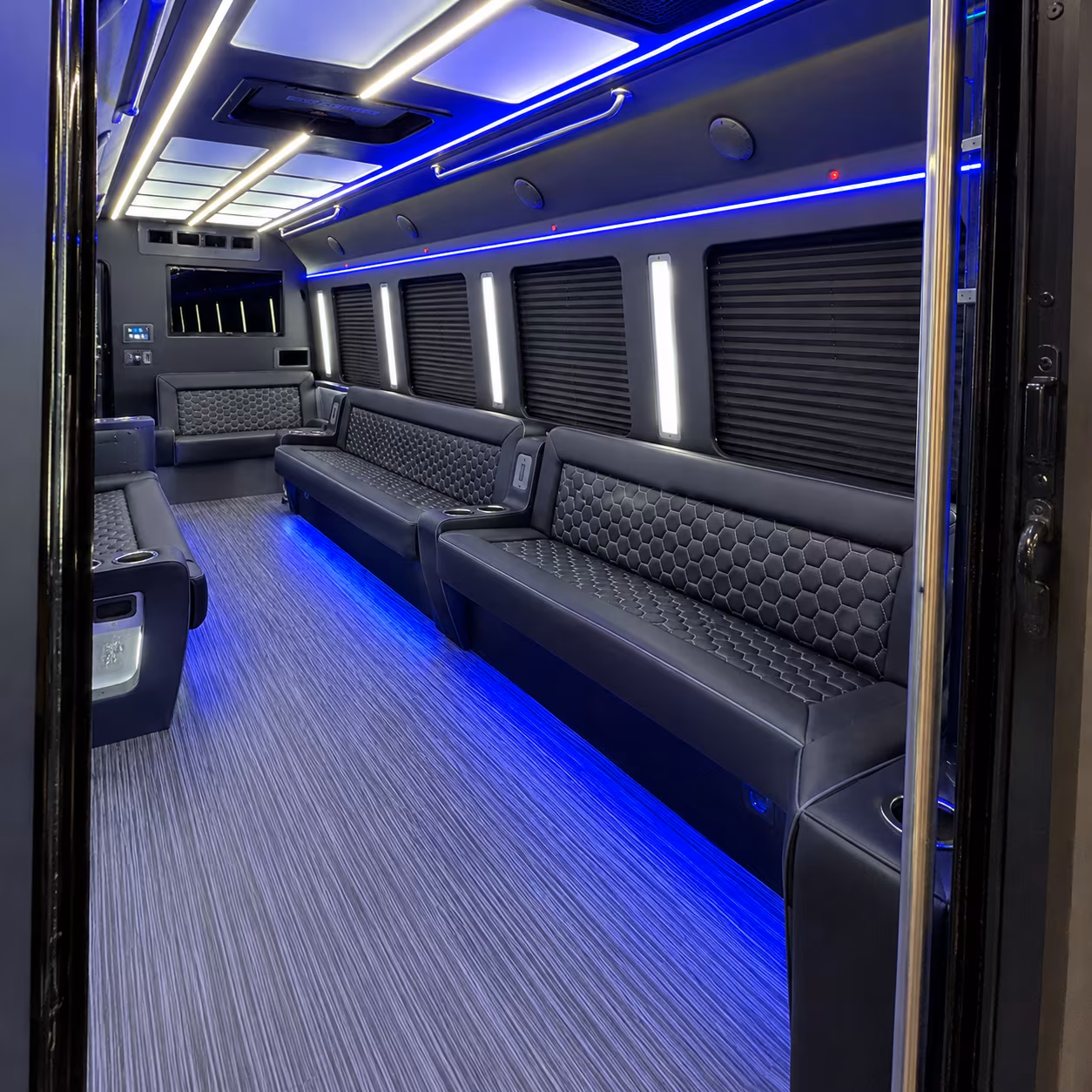 boca raton party bus interior